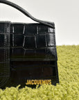 Borsa Jacquemus La grande Bambino Coccodrillo Nero