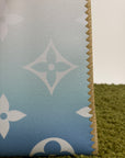 Borsa Louis Vuitton OnTheGo azzurra bianca e gialla