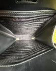 Borsa Monospalla Brique Prada in pelle saffiano Verde