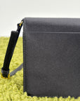 Borsa a spalla Prada Mini in raso Nero