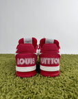 Louis Vuitton Trainer in denim Rossa 7.5 - Second Hand Di Fiore