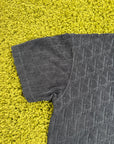 T-Shirt Christian Dior Blu Navy in jacquard oblique S