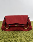 Borsa Gucci Horsebit Chain Rossa