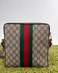 Borsello Gucci beige verde e rosso