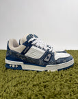 Louis Vuitton Trainer Denim Blu 7