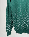 Felpa Louis Vuitton Size XXL verde e bianca