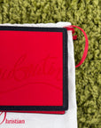 Portafoglio Louboutin nero e rosso