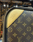 valigia Louis Vuitton monogram Lv in canvas marrone
