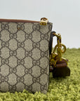 Borsa Gucci a tracolla con finitura in pelle Beige