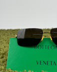Occhiali da sole Bottega Veneta Neri con Montatura Oro BV1126S