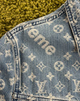 Completo Louis Vuitton X Supreme Size 50/34 blu e bianco