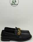 Mocassino Gucci Size 38 nero e oro