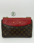 borsa Louis Vuitton Saint Placide marrone e rossa