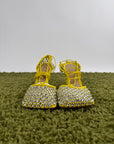 Tacchi Bottega Veneta Sparkle Stretch Gialli 39.5