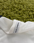 T shirt Dolce e gabbana Size 48 bianca e oro