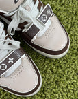 Louis vuitton trainer 6=40 calza 41 marrone bianco e panna