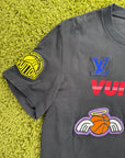 T-Shirt Nera Louis Vuitton X Nba XXL
