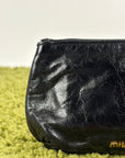 Borsa Miu Miu Pour Accessories Vitello Shine Sac Nera