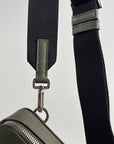 Borsa Monospalla Brique Prada in pelle saffiano Verde