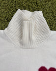 Maglione a collo alto (dolcevita) Ami de coeur Bianco XXL