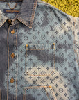 Giacca Louis Vuitton Monogram Halftone Denim L