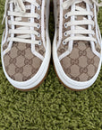 Gucci Tennis Platform Beige 8+