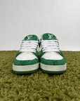 Louis Vuitton Trainer In Denim Verde 8