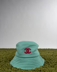 Cappello Chanel verde acqua