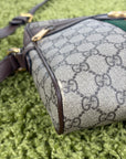 Borsello Gucci beige verde e rosso