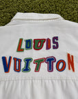 Camicia Louis Vuitton X NBA Size L bianca e multicolore
