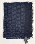 Sciarpa di Fendi in lana di tosa jacquard