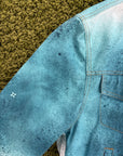 Giacca Louis Vuitton Spray in Denim Bianca Multicolor 54
