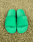 Sandali Flat Bottega Veneta in gomma Verde 36