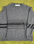 Maglione Off white Size S grigio e nero