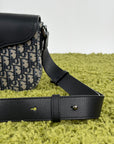 Borsello Dior Monogram blu e grigio