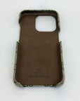 Cover Gucci per IPhone 16 pro beige e oro
