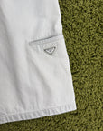 Pantaloncino Prada in denim Bianco 54