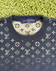 Maglione Louis Vuitton Monogram Gradient Nero S