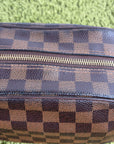 Beauty Case Louis Vuitton in tela Damier Marrone