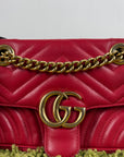 Borsa Pearly Marmont Flap a tracolla Gucci Rossa