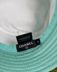Cappello Chanel verde acqua