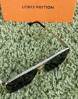 Occhiali Louis Vuitton 1.1 evidence Metal Square neri e oro