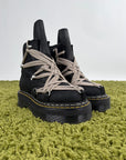Stivaki Rick Owens X Dr Martens Megalace Nero 37