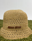Cappello Miu Miu beige