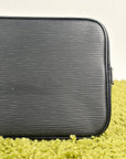 Borsa Alma PM in pelle epi Louis Vuitton Nero
