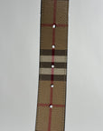 Cintura Burberry TB Reversibile Check Beige 90/36 100cm