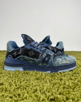 Louis Vuitton Trainer in denim Blu 7.5 - Second Hand Di Fiore
