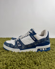 Louis Vuitton Trainer In Denim Blu 8