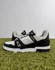 Louis Vuitton Trainer in denim Nera 7 - Second Hand Di Fiore