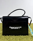 Borsa off white Jitney 2.8 nera e bianca
